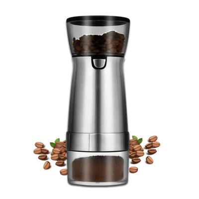 China Car USB Battery Burr Coffee Bean Abrader Stainless Steel Adjustable Portable Electric Automatic Coffee Grinder for sale