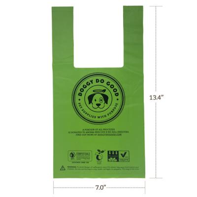 China Recyclable Customized Dog Poop Bag With Printing Cambodia Factory And 100% Biodegradable Plastic Bag for sale