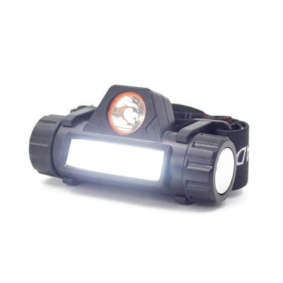 China 18650 Running Headlights 18650 Running Headlamps Rechargeable Comfortable COB XPE USB LED Emergency Climbing Headlight For Camping Hiking Inspection for sale