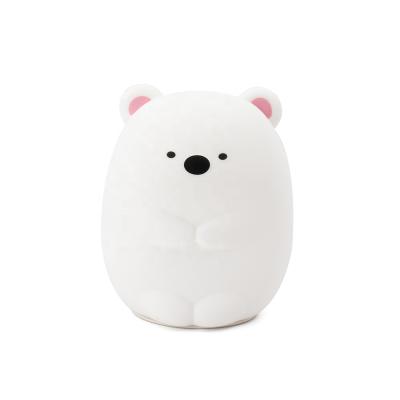 China Modern Hot-selling Silly Bear Pats Silicone Lamp Multicolor Changing Led Unique Night Lights en venta