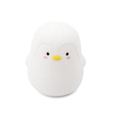 중국 NEW Bedroom Modern Penguin Shape Night Light 5V USB Warm Colorful Warm Colorful Kids Lamp 판매용