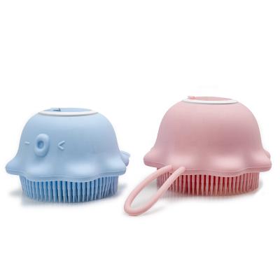 China EXFOLIATE Silicone Body Brush Body Brush Baby Silicone Cleaning Bath Scrubs Silicon Bath Scrubber for sale