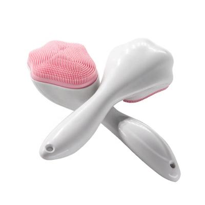 China Beauty Facial Natural Massage Silicon Environmental Protection Detergent Soft Cleansing Face Scrub Wash Remover Silicone Brush for sale