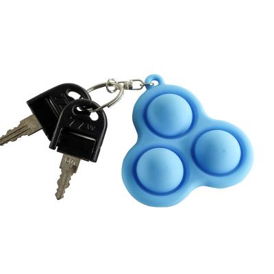 China 2021 Hot Selling SILICONE Pop Bubble Key Chain Toy Key Chain Rodent Control Pioneer Hot Sale for sale