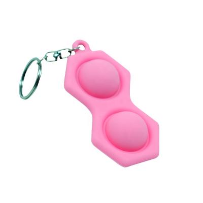 China Rubber Decompression Toy Fidget Simple Dimple Toy Mini Rodent Pioneer Keychain for sale