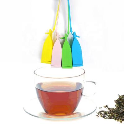 China Hot-selling tea silicone tea-water separator bag separation made of silicone food-grade tea leaking bag for sale