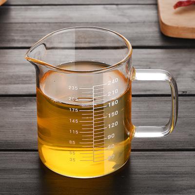 China BCnmviku 240ml Grade Viable Shot Glass Espresso Viable Shot Glass BCnmviku 240ml Grade Measuring Cup Beakers Pot Kettle Milk Cup Cooking Transparent Kitchen for sale