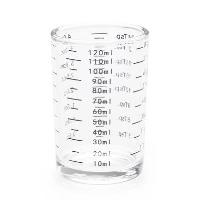 China BCnmviku 120ML Custom Thickened Measuring Cups Shot Glasses Espresso Shot Glass Viable Measuring Cup With Scale Kitchen Measure for sale