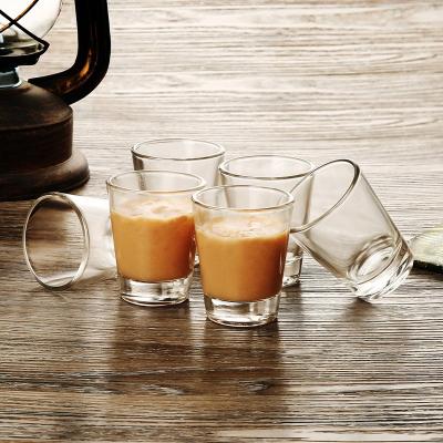 China BCnmviku Classic Espresso Measuring Shot Cups 1.5 Ounce Espresso Shot Glasses Sets Thickened Graduated Glass Clear Shot Glass for sale