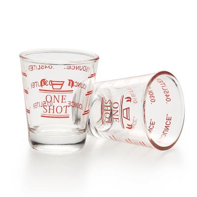 China Minimalist BCnmviku Shot Glasses Espresso Measuring Cups for Bartenders or Home Use - Dishwasher Safe Espresso Shot Glasses 2oz for sale