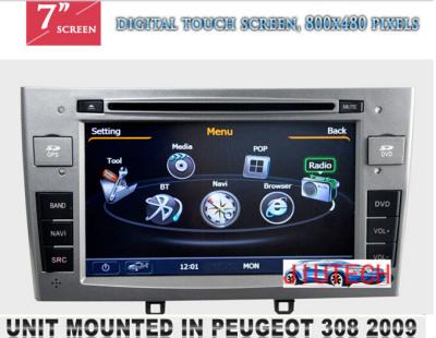 China Car GPS DVD for Peugeot 308 408(2008+)Satnav Autoradio Stereo Multimedia Headunit Navi for sale