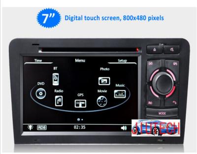 China 7'' Car dvd GPS Headunit Multimedia Satnav for Audi A3 S3 Car Radio TV Car Multimedia Navi for sale