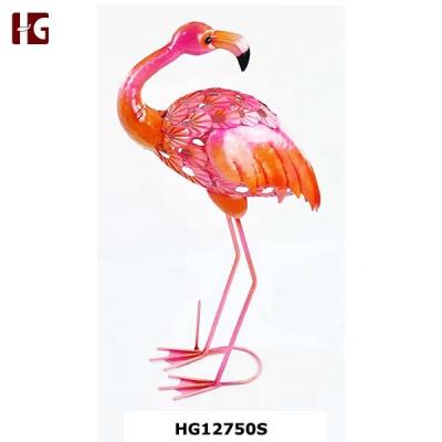 China Europe Decorative Metal Flamingo For Garden Decor Home Decoration for sale