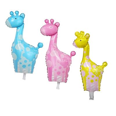 China New Design Mini Giraffe Foil Balloon Party Modern Balloon Animal Globos Balloon Animal Toy for sale