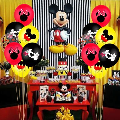 China Disposable Custom Hot Sale Mickey Mouse Theme Children Birthday Cake Banner Set Minnie Mickey Birthday Party Decoration Supplies for sale