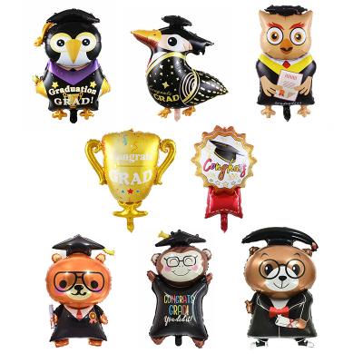 China Chinese Eco-friendly Balloon Making Graduation Balloons Congratulations Disposable University Graduated Party Decoration Graduation Gift for sale