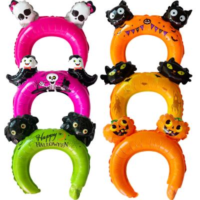 China Glowing Angel Halloween Headband Baby Halloween Headbands Party Disposable Hair Garlands Headband Halloween Supplies Decorations for sale