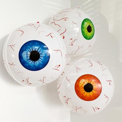 China Disposable Eco-friendly Halloween Eyes Scary Halloween Horror Props Inflatable Eye Style Balloons 22