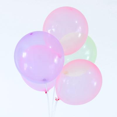 China Disposable Eco-Friendly In Stock 12 Inch 2.8g Wholesale Balloons Transparent Crystal Balloon For Festival Supplies Birthday Party Decoration for sale