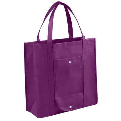 China Custom Handled And Foldable Custom Printed Crease Resistant Nonwoven Shopping Bag for sale