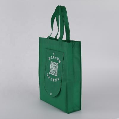 China Custom Handled And Foldable Printing Nonwoven Shopping And Promotion PP Nonwoven Folding Bag for sale