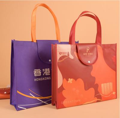 China Hot-sale pp non woven handled and collapsible foldable bag for sale