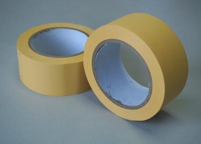 China Heat Resistant Yellow PVC Packaging Tape 10m Length Rubber Insulated for sale