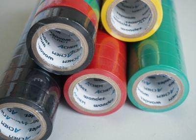 China Matte Surface PVC Electrical Tapes Black Rubber Adhesion , Voltage breakdown 4KV for sale