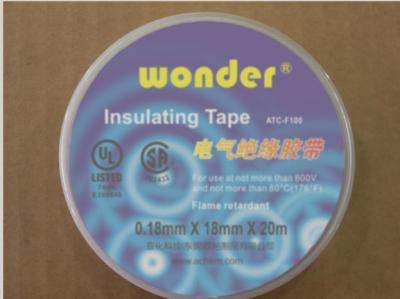 China 0.18MM Thickness Colorful High Adhesion Flame Retardant Tape For Wire Joint Moisture Resistance for sale