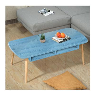 China Modern Arc Large Angle Top Wooden Living Room Coffee Table With Storage Drawer for sale