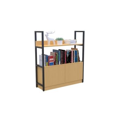 China Best Selling High Quality Modern Steel Shelf Cabinet and Wooden Single Shelf Bookcase Multilayer Landing Shelf for Kids Room for sale