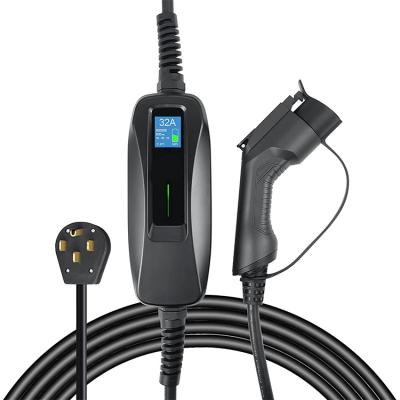 China Electric Vehicle Competitive Price EV Charging 240V Smart Charger 32 Amp EV Extension Cord Charging Fast Built-in Charger for sale