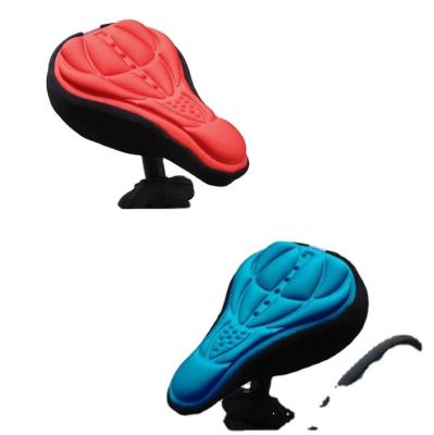 China Eco-friendly MTB Gel Bicycle Saddle Cover Soft Gel Seat 3D Pad Saddle Cover for sale