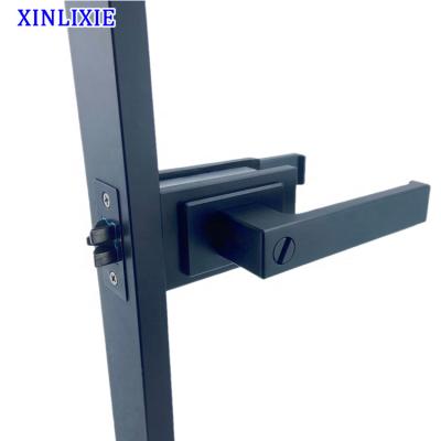 China Modern Minimalist Modern Security Door Lock Handle Set Bedroom Toilet Door Handle for sale