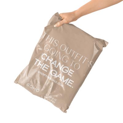 China Express Service Packaging Customized Khaki Self Sealing Mailing Bags Express Parcel Courier Satchel Resealable Poly Mailing Bags for sale