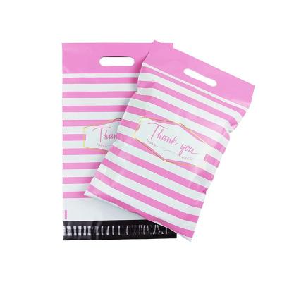 China Express Service Packaging Custom Printed Mailers Light Pink Poly Envelope Plastic Mailing Mailing Bags For Clothing for sale