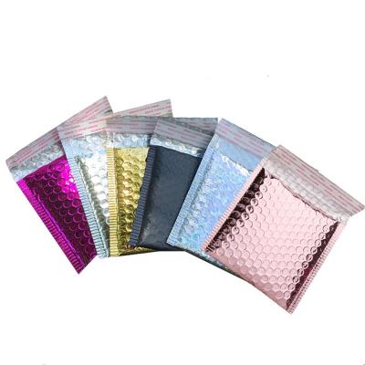 China Strong Adhesive/Shock-resistance/Waterproof/Nice Printing Bubble Mailer Mailer Bag Custom Poly Rose Gold /Purplp /Pink Logo for sale