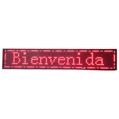 China Shops Led Sign Display 1*3 P10 SMD Red LED Display Pixel 96*16 for sale