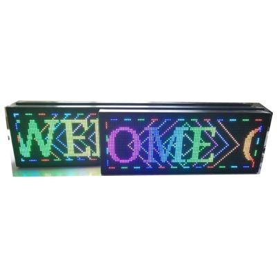 China P10136x40cm Electronic Outdoor Stores Advertising Display Program Scrolling Moving LED Message Sign Board for sale