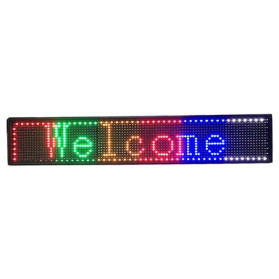 China Running sign scrolling in red motion of P10 window LED message for sale