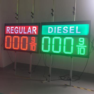 China 12inch Petrol Station Petrol Gas Station Screen 8.889/10 Regular With Gas Price Sign Diesel Led Digital Oil Price Sign PCB Board for sale