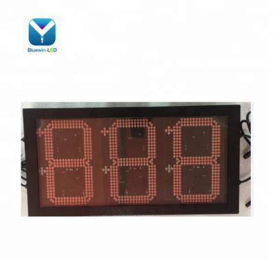 China Gas Station 3 Digit 7 Segment LED Display For Gas Station LED Price Sign for sale