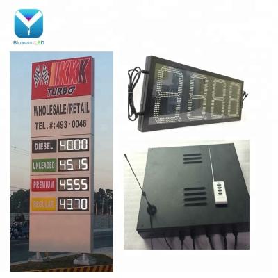 China Gas Station Outdoor Digital Segment 7 12" Inch LED Gasoline Displays For Gas Station\Oil\Petrol\Fuel Price for sale