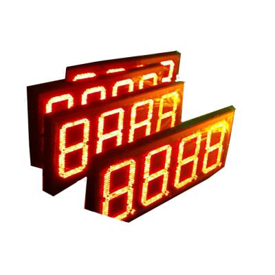 China Remote Control Led Gas Station 88.88 Format Gas Price Sign Numbers for sale