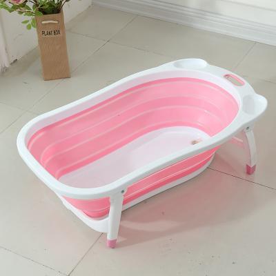 China New Style Baby Bath Products New Style Cleaning Plastic Foldable Tub Small With Portable Fold Baby Tub For Child for sale