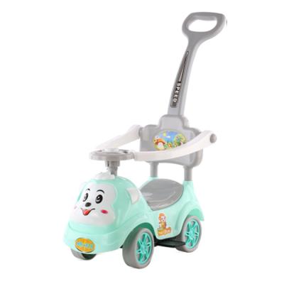 China Ride On Toy Best Quality Ride On Slide Swing Car /lovely 4 Wheels Outdoor Baby Swing Car for sale