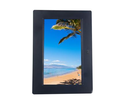 China 7 Inch Digital Photo Frame Display Vertical View Digital Photo Clock With Video Loop Image for sale