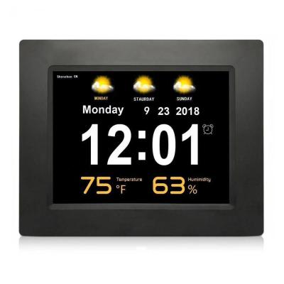 China 7.85 Inch Weather Forecast Digital Picture Frame Alarm System With Clock Machine for sale