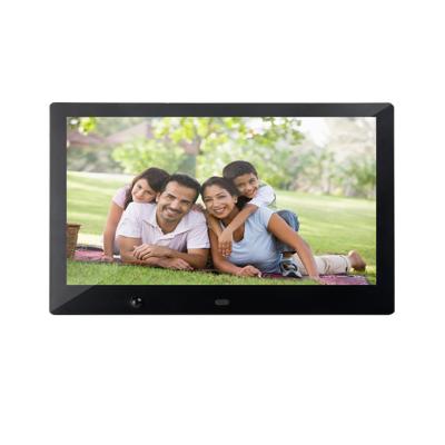 China Clock Factory Human Body Induction Digital Photo Frame 10 Inch IPS for sale