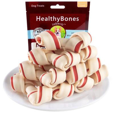 China Sustainable Dog Bone Dog Chews Safety Healthy Rawhide Free Bones Dog Treats Knotted Dental Bone Chew Snack for sale